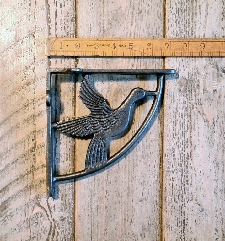 Shelf Wall Bracket DOVE Antique Cast Iron 175mm x 175mm also see D177