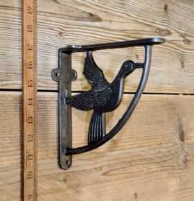 Shelf Wall Bracket DOVE Antique Cast Iron 175mm x 175mm also see D161