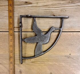 Shelf Wall Bracket DOVE Antique Cast Iron 200mm x 200mm also see D162