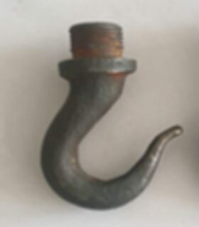 Chandelier Threaded HOOK ONLY - 50mm Suits E132.WU