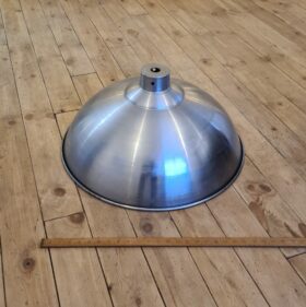 Pendant Hanging Light Shade FACTORY Polished Steel 600mm Diameter