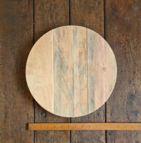 Stool Top CIRCULAR Rough Sawn Pine 32mm x 340mm Dia