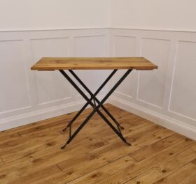 Butlers Bistro Table Folding Hand Forged 690mm x 550mm Wide