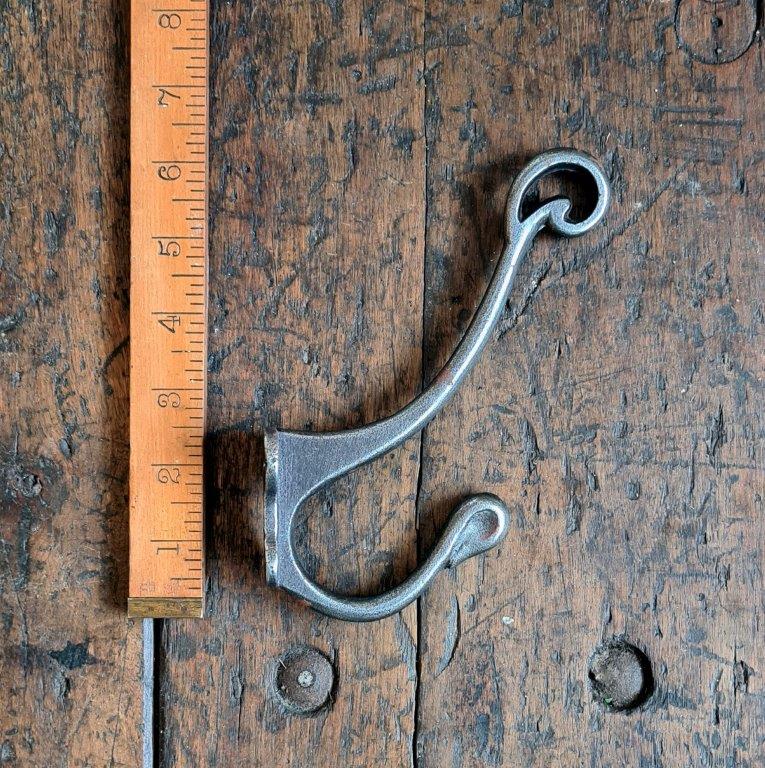 Hat & Coat Hook SCALBY Antique Iron 175mm
