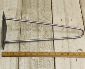 Hairpin Leg 2 Prong Antique Iron 350mm