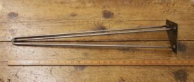 Hairpin Leg 3 Prong Antique Iron 8mm Diameter Rod 710mm
