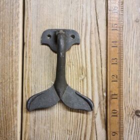 Door Knocker WHALE FIN Cast Antique Iron 148mm