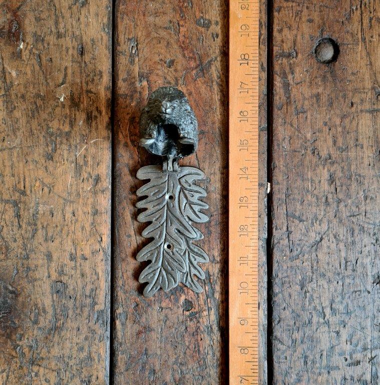 Door Knocker HEDGEHOG Cast Antique Iron 125mm - Image 2