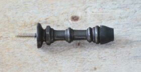Door Stop Wall Fixing with Thread Cast Antique Iron 100mm
