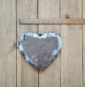 Wall Mounted Letter HEART Shape Antique Finish 200mm High TBD