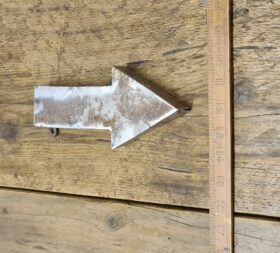 Wall Mounted Letter ARROW Antique Finish 200mm High