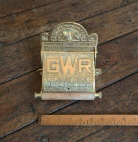 Toilet Roll Holder with Lid GWR Solid Brass 150mm