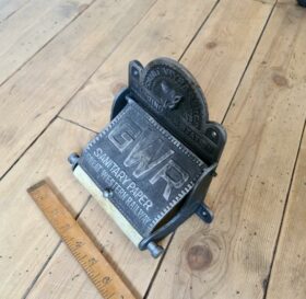 Toilet Roll Holder with Lid GWR Cast Antique Iron 150mm