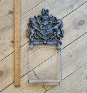 Toilet Roll Holder DIEU ET MON DROIT (Rocket) Wire & Wood