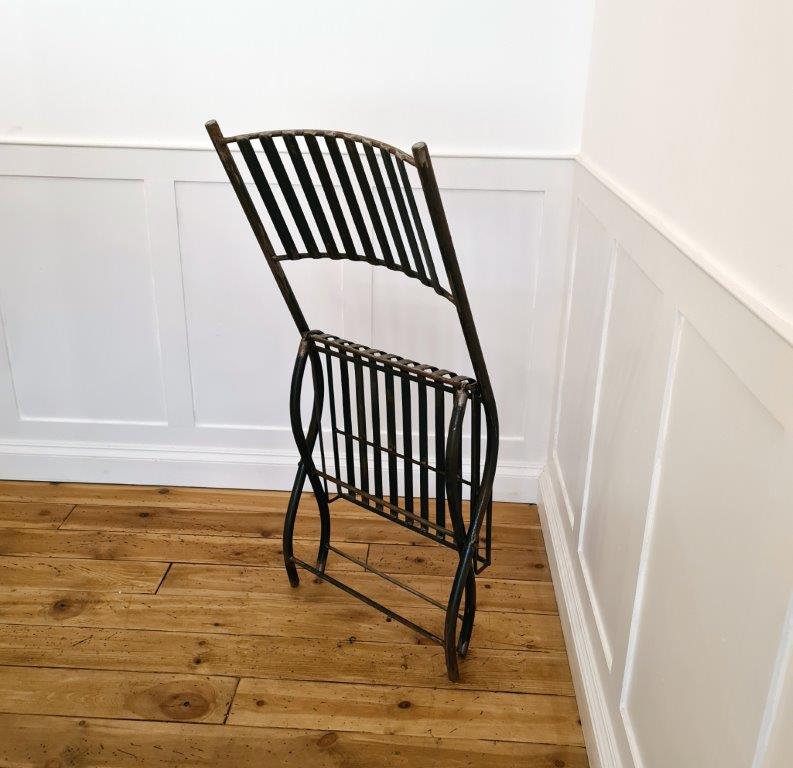 Folding Garden Chair BERKELEY Antique Iron - Image 3