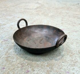 Kadai Bowl Fire Pit only (no legs) LARGE 432mm Diameter with Handle