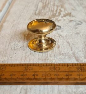 Knob Traditional BLENHEIM Base Plate Solid Brass 32mm