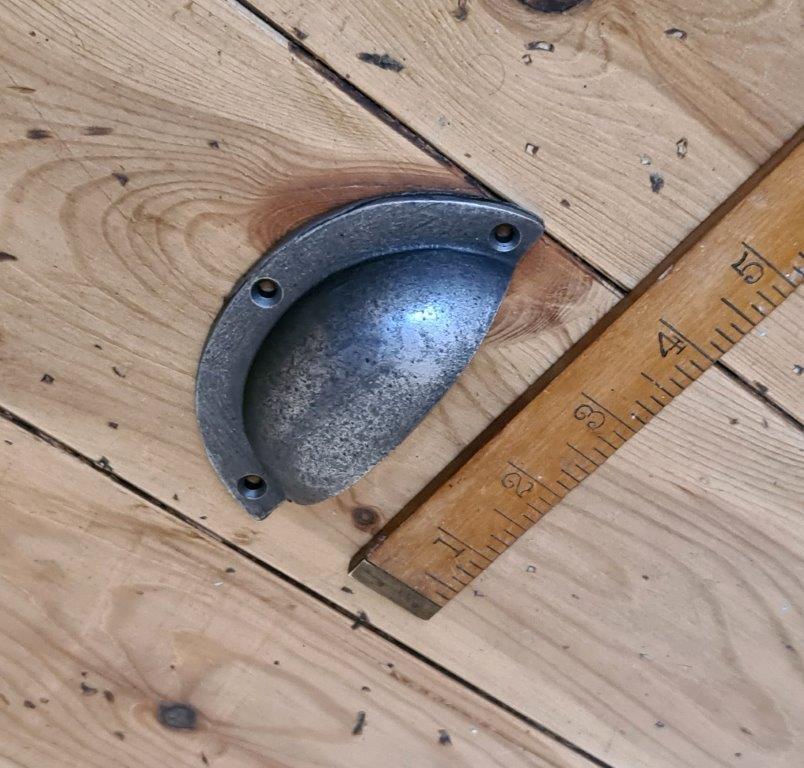 Cup Handle Basic Design Cast Antique Iron 102mm - Image 2