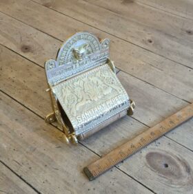 Toilet Roll Holder with Lid BURY ST LONDON Solid Brass DROP-IN 150mm