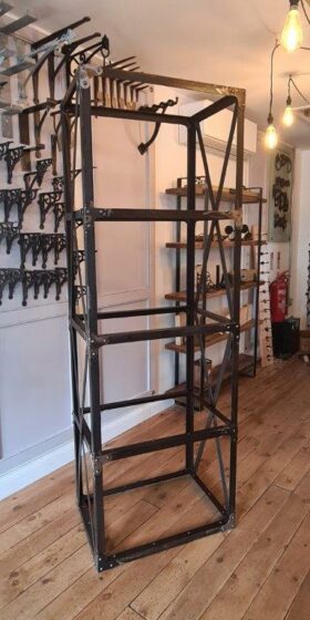 Metal Shelving Unit Floor Standing 620mm x 440mm x 1840mm High