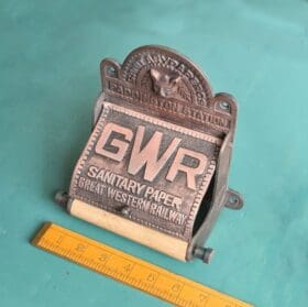 Toilet Roll Holder with Lid GWR Antique Copper 175mm