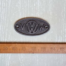 Plaque VOLKSWAGEN VW Oval Cast Antique Iron