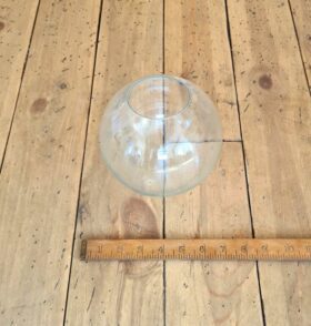 Glass Ball Globe CLEAR Glass Hand Blown 150mm Diameter