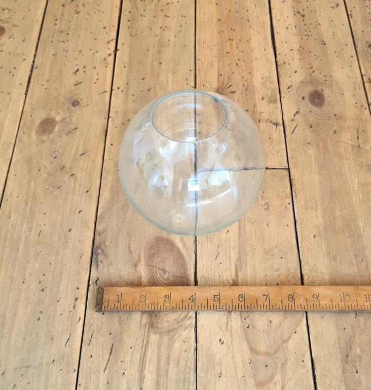 Glass Ball Globe CLEAR Glass Hand Blown 150mm Diameter