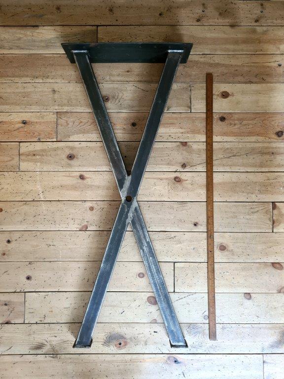Table End Frame GIN POSEUR Cross Section Steel 1050mm 50 x 50mm - Image 2