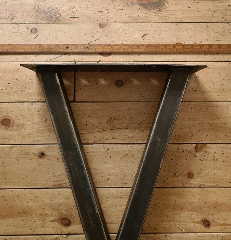 Table End Frame GIN POSEUR Cross Section Steel 1050mm 50 x 50mm - Image 3