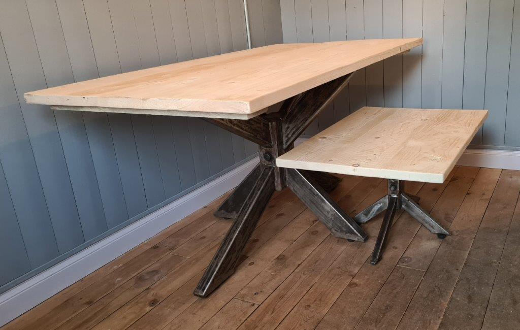 Table Pedestal Cross Underframe SPIDER 400H x 650 x 450mm - Image 4