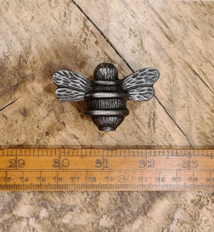 Knob Cupboard HONEY BEE Design Cast Antique Iron 52mm