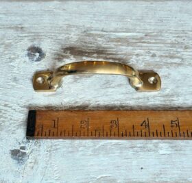 Square D Handle Cast Solid Brass 120mm