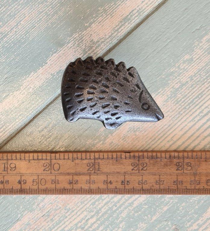Knob Cupboard HEDGEHOG Cast Antique Iron 65mm