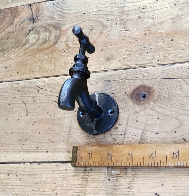 Tap Pull Handle Cast Antique Iron 95mm - Image 2