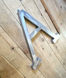 Wall Mounted Letter 'A' Antique Finish 400mm 16" High