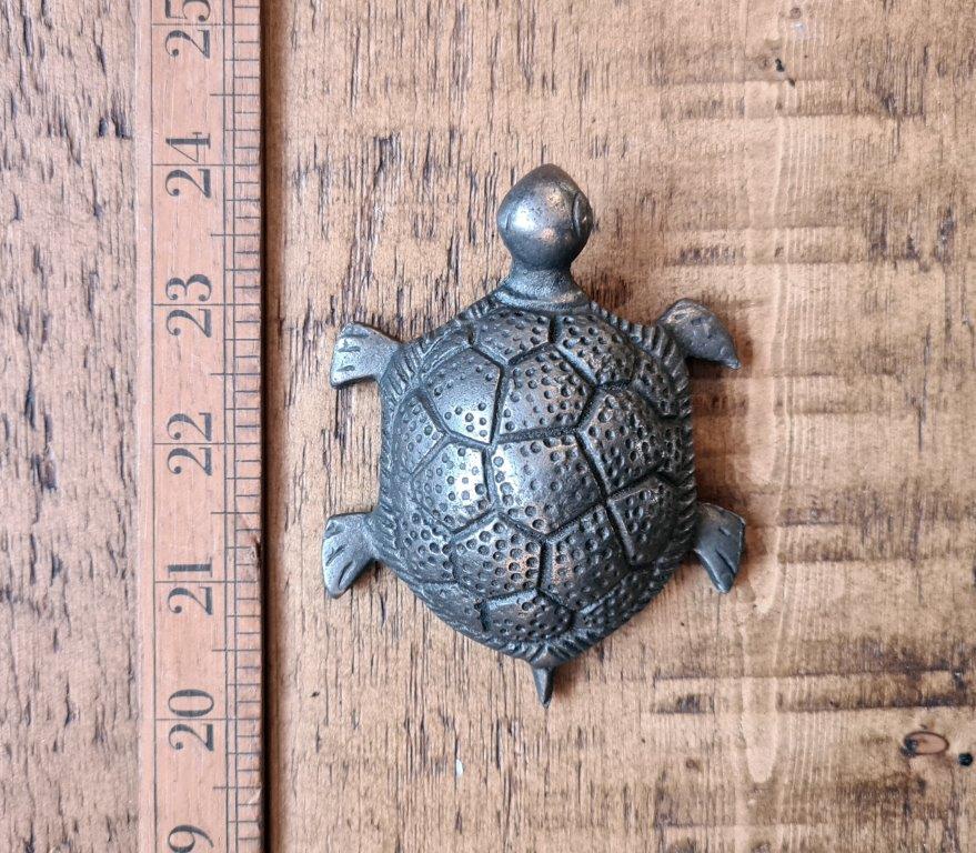 Paperweight Ornament TORTOISE Cast Antique Iron 100mm - Image 2