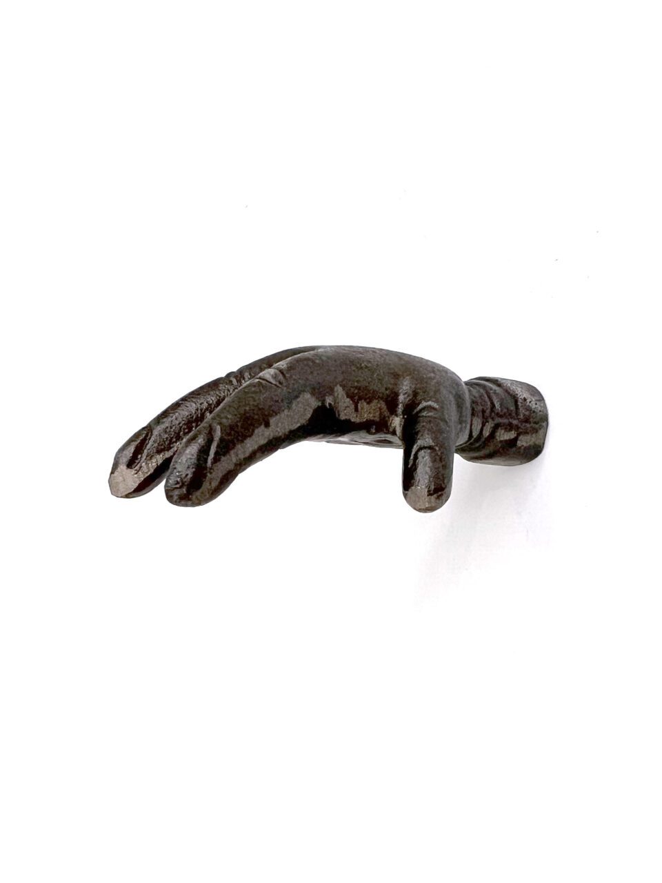 Knob Cupboard Gnarled HAND Cast Antique Iron 70mm M4 Thread - Image 4