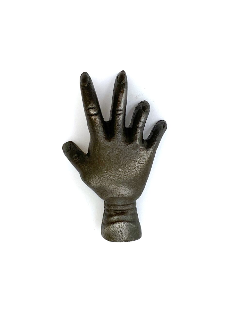 Knob Cupboard Gnarled HAND Cast Antique Iron 70mm M4 Thread - Image 2