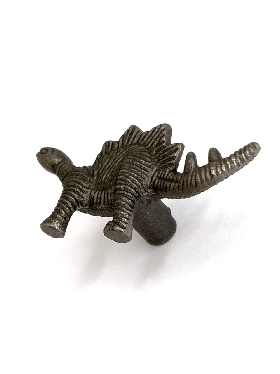 Knob Cupboard Dinosaur STEGOSAURUS Cast Antique Iron 70mm - Image 2
