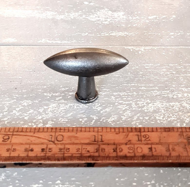 Knob Cupboard ZEPPELIN Cast Antique Iron 35mm small - Image 2