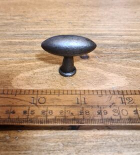 Knob Cupboard ZEPPELIN Cast Antique Iron 35mm small