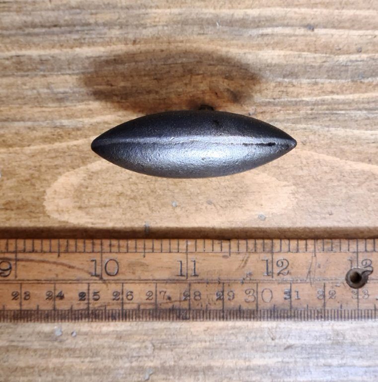 Knob Cupboard ZEPPELIN Cast Antique Iron 55mm large - Image 3