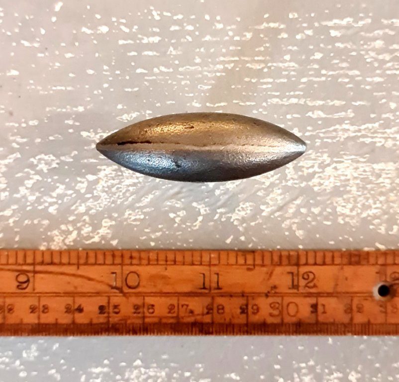 Knob Cupboard ZEPPELIN Cast Antique Iron 55mm large - Image 2