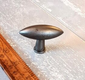 Knob Cupboard ZEPPELIN Cast Antique Iron 55mm large