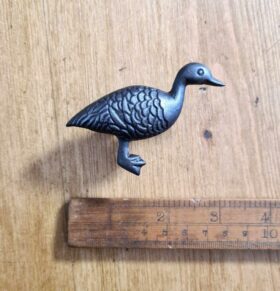 Knob Cupboard Eider Duck Cast Antique Iron 55mm