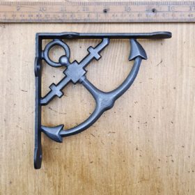 Shelf Bracket ANCHOR Cast Antique Iron 150mm x 150mm