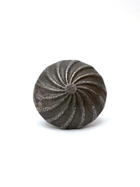 Knob Cupboard SWIRL Cast Antique Iron 38mm Large