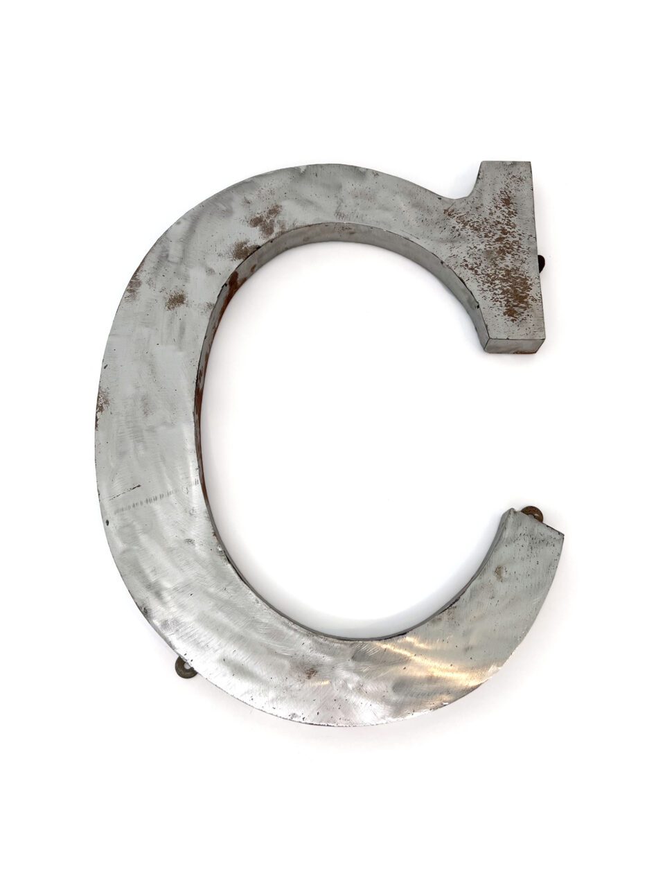 Wall Mounted Letter 'C' Antique Finish 400mm 16" High - Image 3