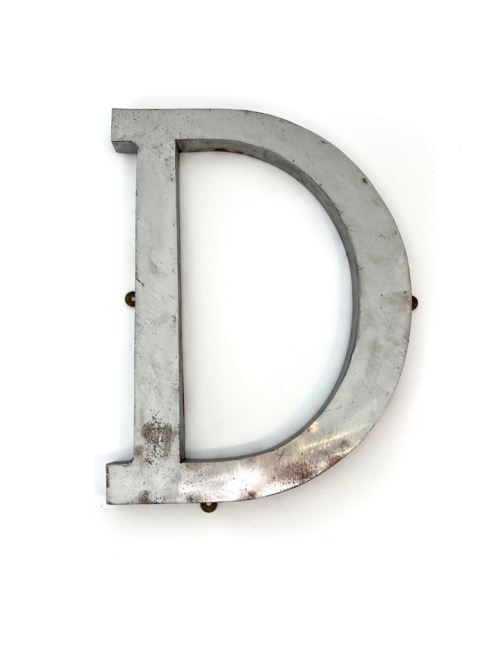 Wall Mounted Letter 'D' Antique Finish 400mm 16" High - Image 3